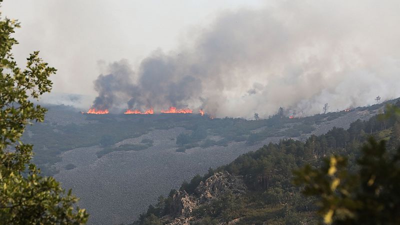 Decenas de incendios activos en distintas provincias espaolas