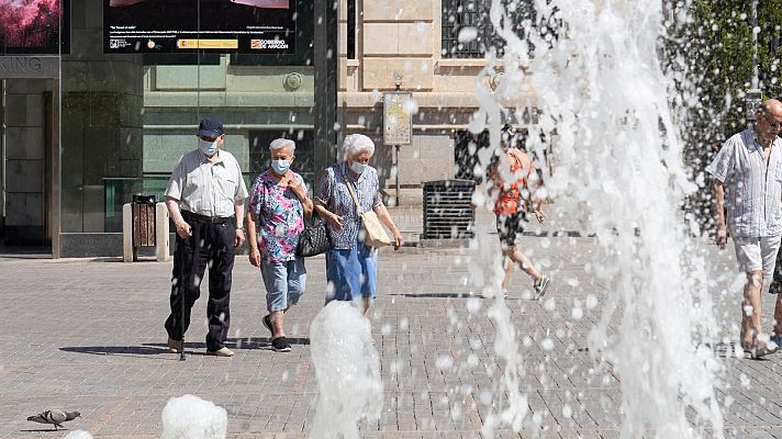 Telediario Fin de Semana - La ola de calor sigue con máximas de 40 grados en casi toda España sin dar tregua hasta el lunes