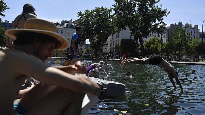 Telediario Fin de Semana - Las altas temperaturas ponen en alerta a 16 regiones francesas
