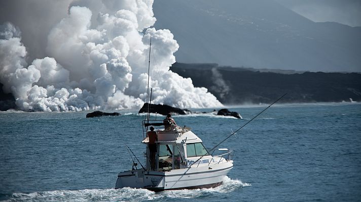 El área de exclusión complica a los pescadores de La Palma