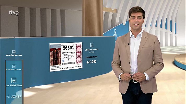 Sorteo de la Lotería Nacional del 16/07/2022