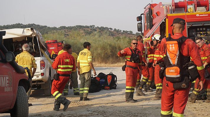 Declarado un incendio "claramente provocado" en el Jerte