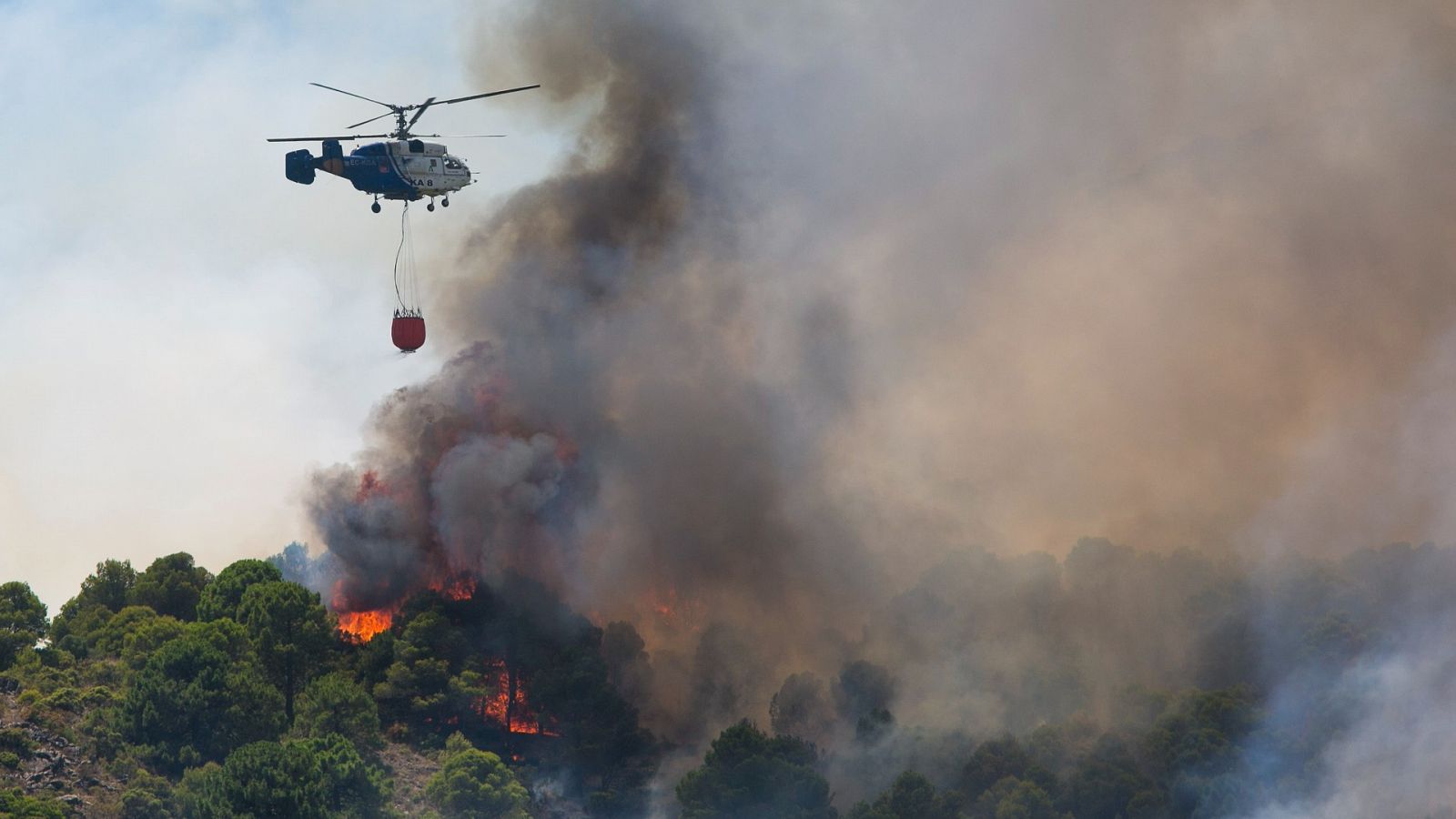 Incendio de Mijas: Regresan a sus casas varios vecinos desalojados