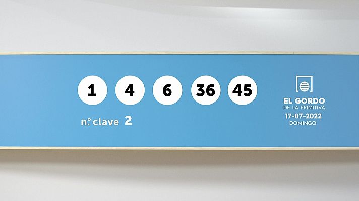 SELAE - Sorteo de El Gordo de la Primitiva del 17/07/2022