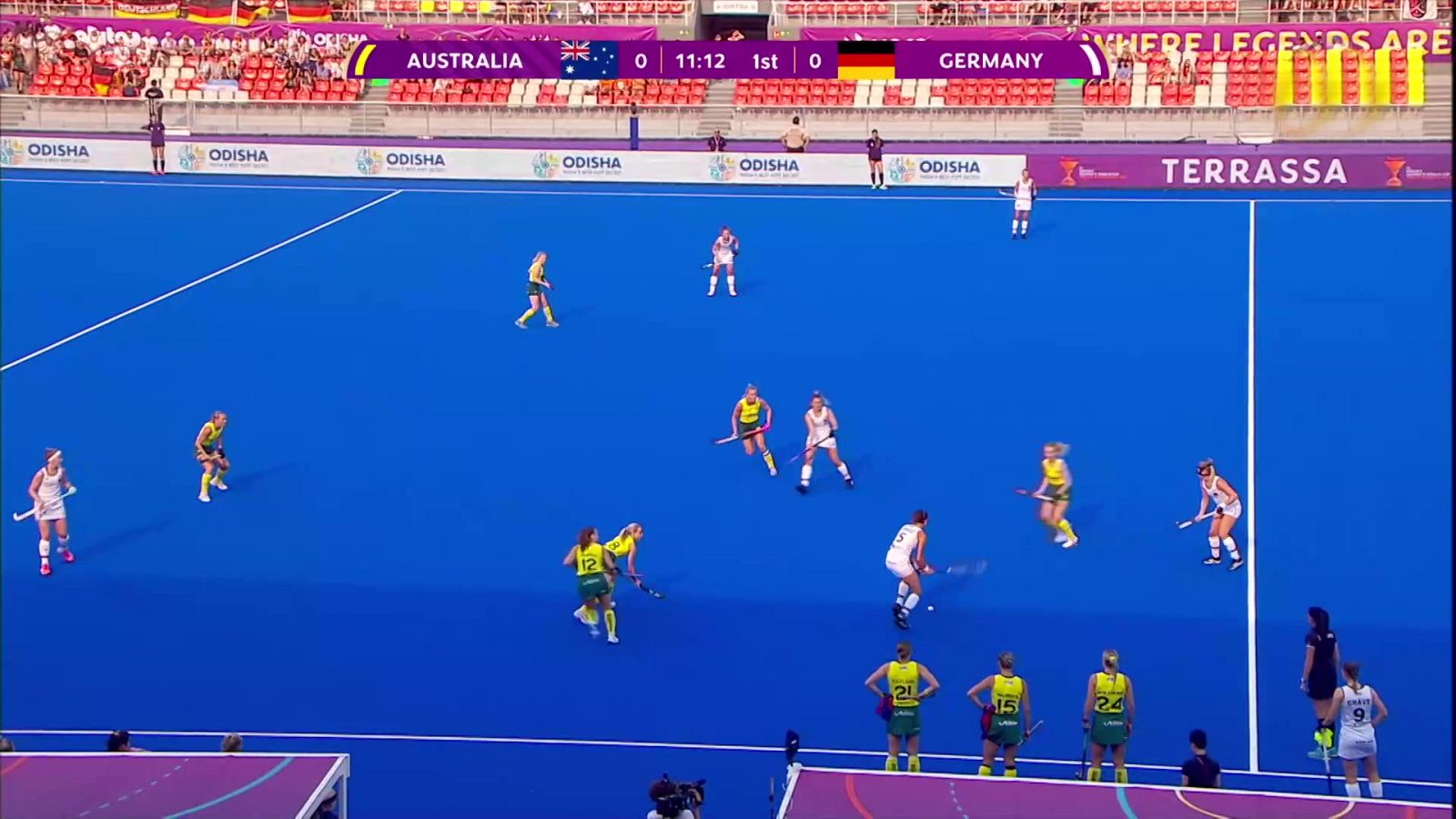 Hockey hierba - Campeonato del Mundo femenino 3º-4º puesto: Australia - Alemania - ver ahora