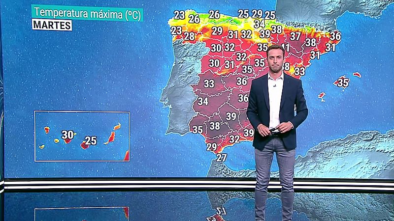 El tiempo - Se mantienen las temperaturas altas en el centro, este y valle del Guadalquivir