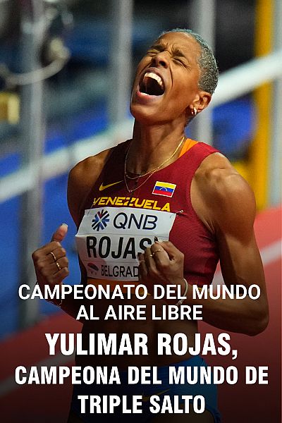 Yulimar Rojas, campeona del mundo de triple salto