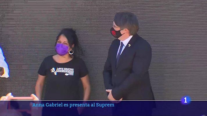 L'Informatiu - Anna Gabriel queda en llibertat després de posar-se a disposició del jutge
