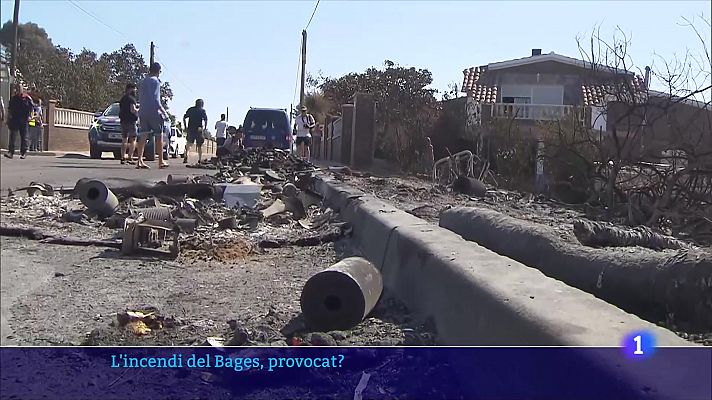 L'Informatiu - Estabilitzats els dos incendis actius a Catalunya, el d'Àger i el del Bages