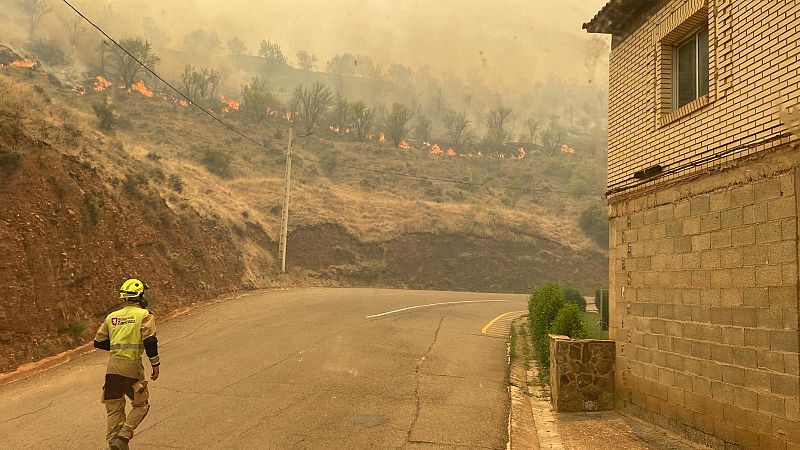 Moro y Villalengua, desalojados prevención cercanía incendio Ateca