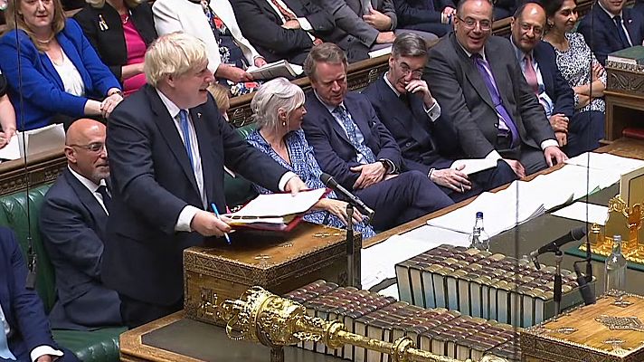 Boris Johnson se despide con un "hasta la vista, baby"