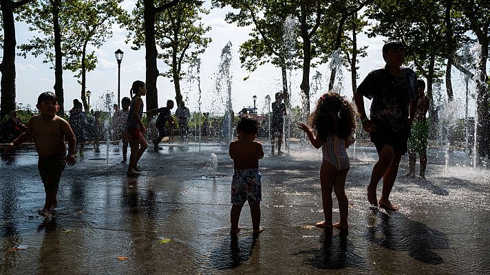 Telediario 1 - Alerta por calor en Estados Unidos