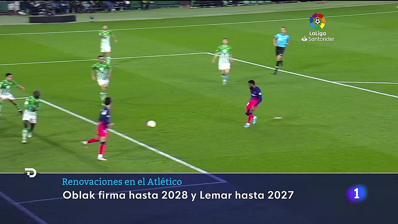 El Atlético de Madrid renueva a Oblak y a Lemar