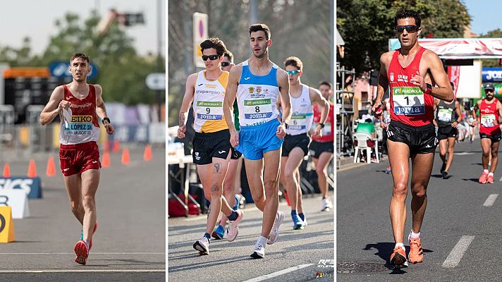 Oregón 2022 | Marc Tur, Miguel Ángel López y Álvaro López compiten en los 35 kilómetros marcha 