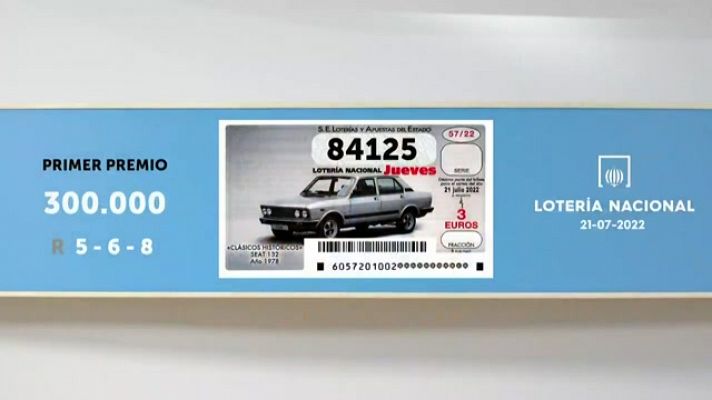 SELAE - Sorteo de la Lotería Nacional del 21/07/2022