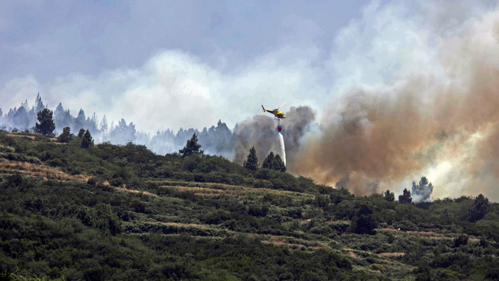 La ola de incendios vive una jornada de estabilización salvo en Tenerife