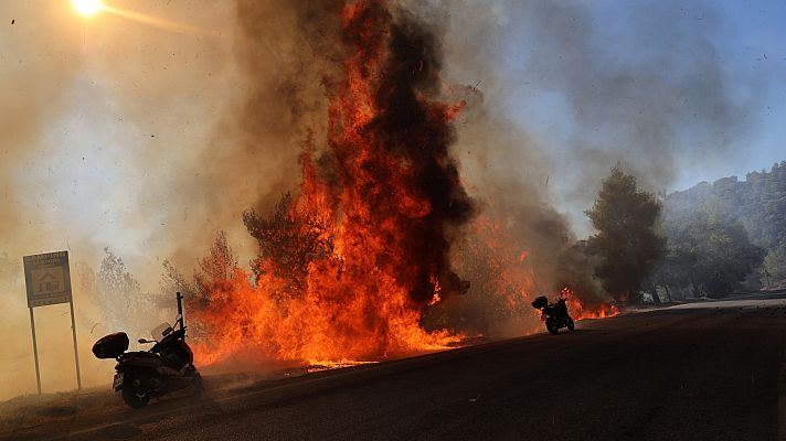 Telediario 2 - Más de 5.000 kilómetros cuadrados han ardido en toda Europa en lo que va de 2022
