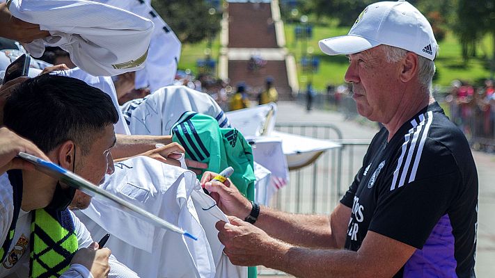 Telediario 1 - Madrid y Barça ya preparan el Clásico en Las Vegas