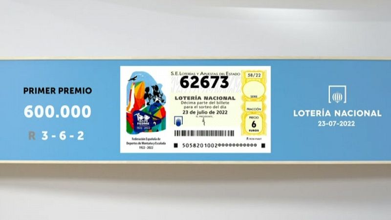 Sorteo de la Lotería Nacional del 23/07/2022 - Ver ahora