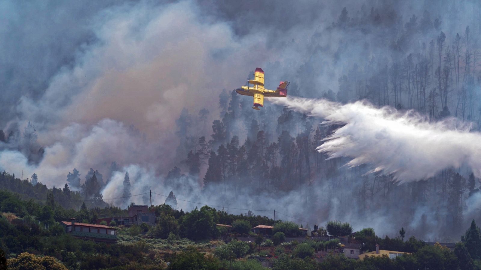 El incendio de Tenerife obliga a desalojar a varios vecinos de Los Realejos y La Orotava