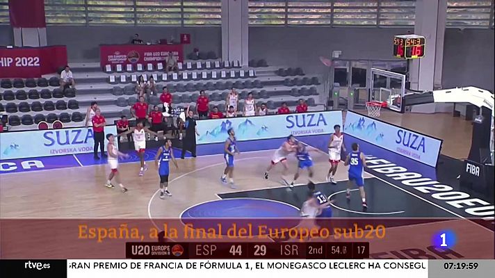 España vence a Israel y se mete en la final del Europeo sub20 de baloncesto