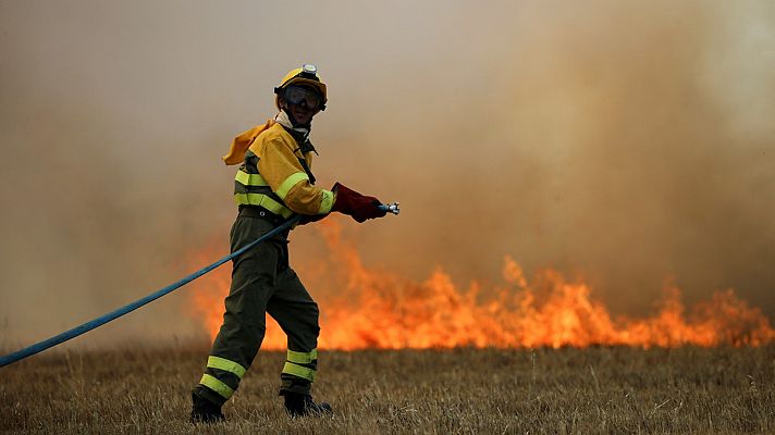 Una semana de grandes incendios con dos víctimas mortales