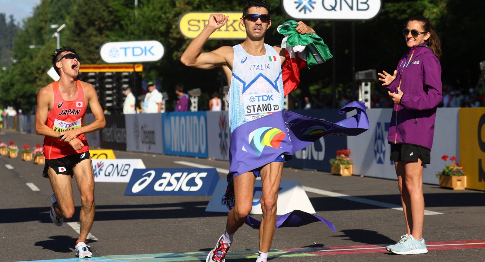 Atletismo | Stano, primer campeón mundial de 35 km marcha