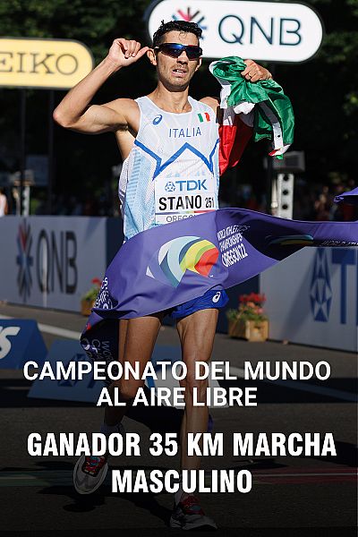 Oregón 2022 | Stano, primer campeón mundial en 35 km marcha