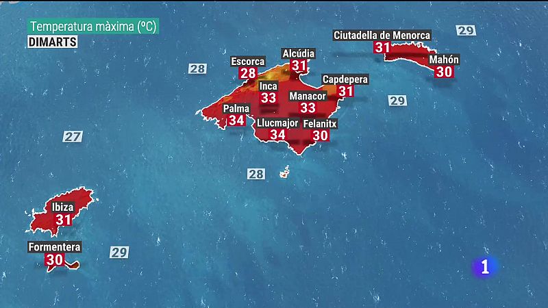 El temps a les Illes Balears - 25/07/22 - Veure ara