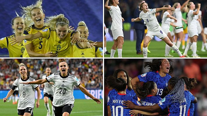 Inglaterra, Suecia, Alemania o Francia, ¿Quién será la reina del fútbol europeo?