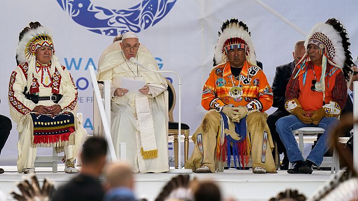 El papa pide perdón por los abusos a indígenas en Canadá
