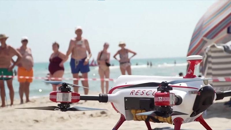 Drones salvavidas para evitar ahogamientos en la playa