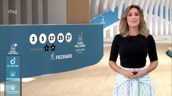 Loterías - Sorteo de la Bonoloto y Euromillones del 26/07/2022