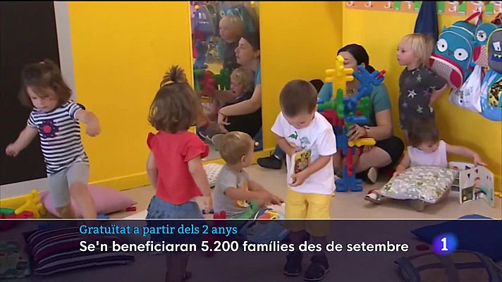 Gratuïtat a partir dels dos anys