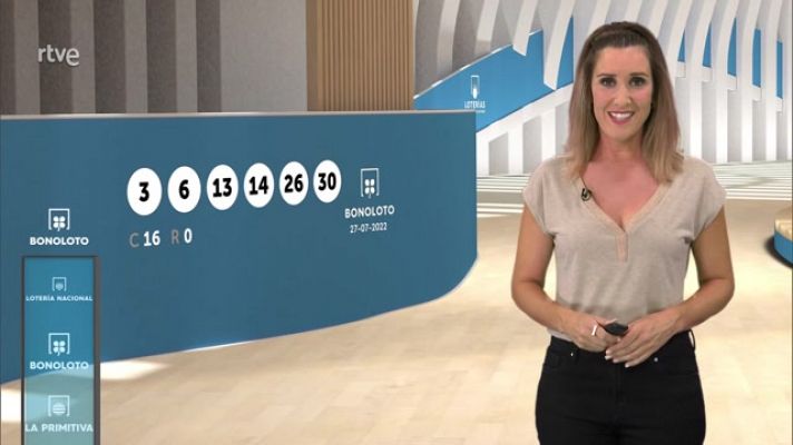 Loterías - Sorteo de la Bonoloto del 27/07/2022