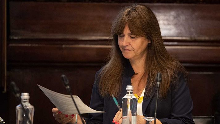 Telediario 1 - Laura Borràs, suspendida como presidenta del Parlament