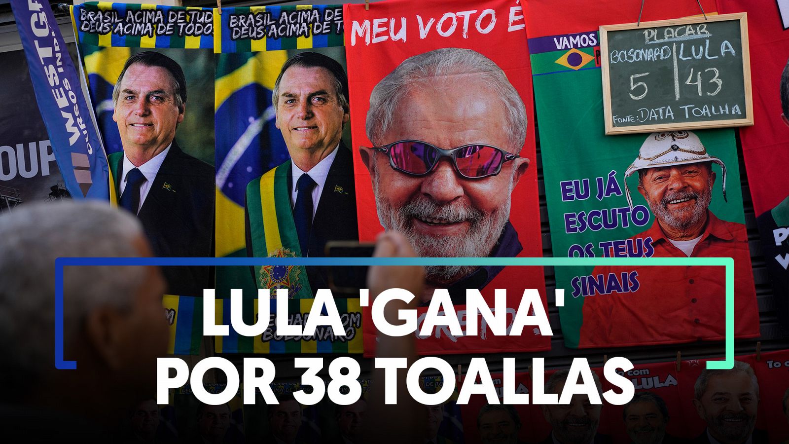 Brasil usa toallas para pronosticar quién ganará las elecciones