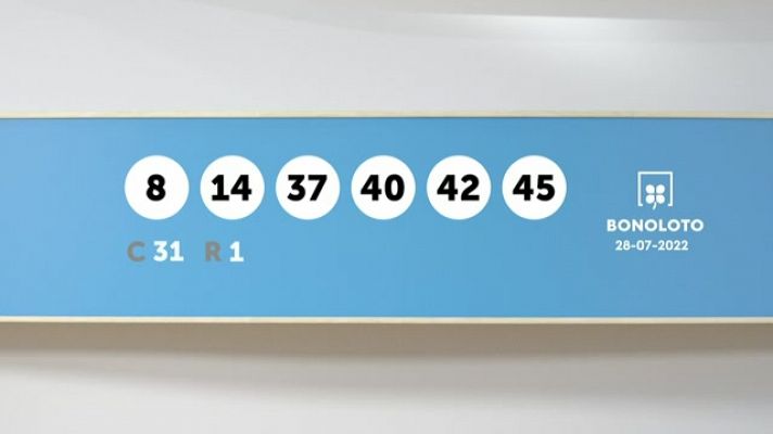 SELAE - Sorteo de la Bonoloto del 28/07/2022