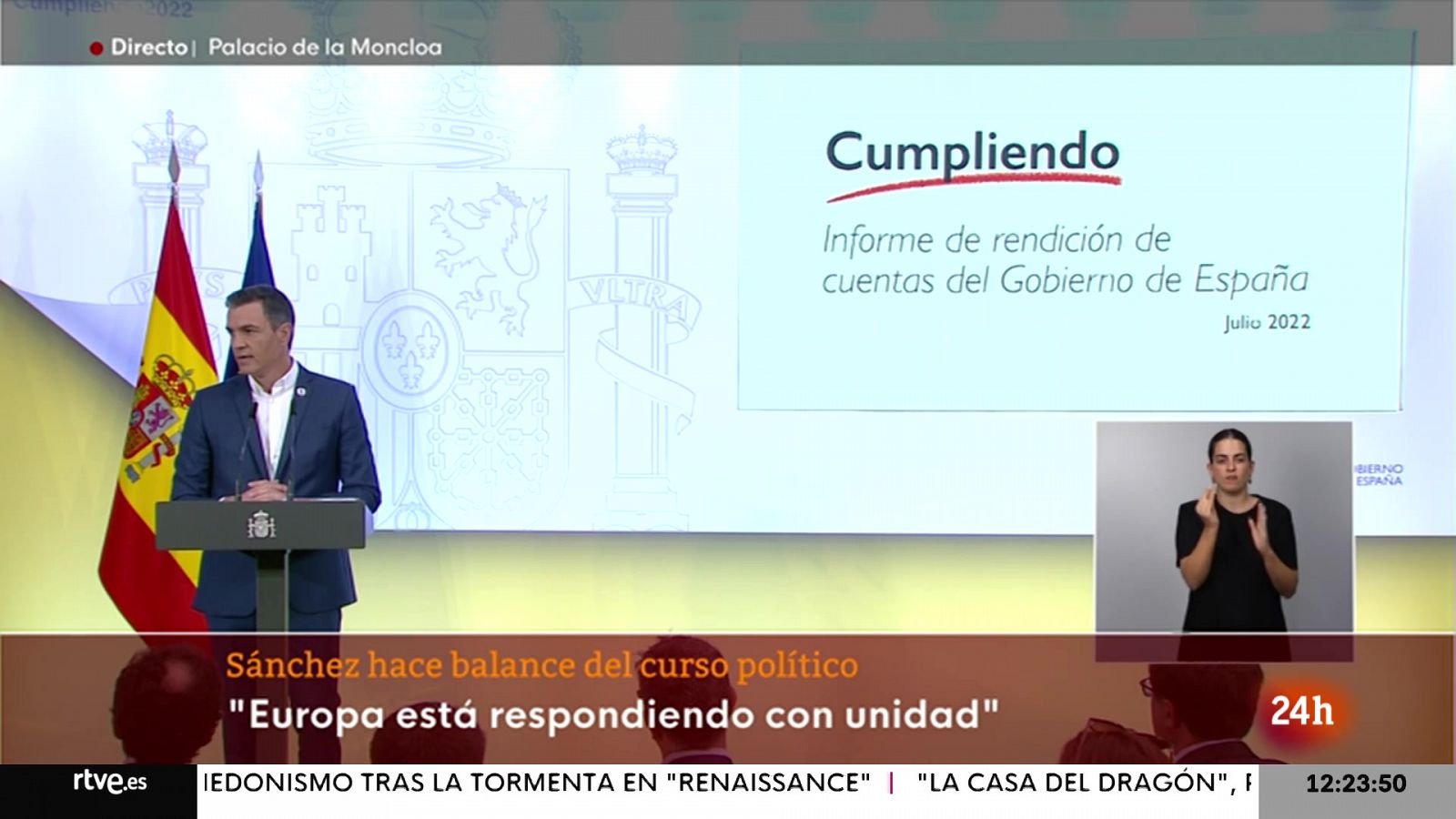 Pedro Sánchez anuncia dos nuevas medidas para frenar la escalada de precios de la energía - Informativo 24h | Ver