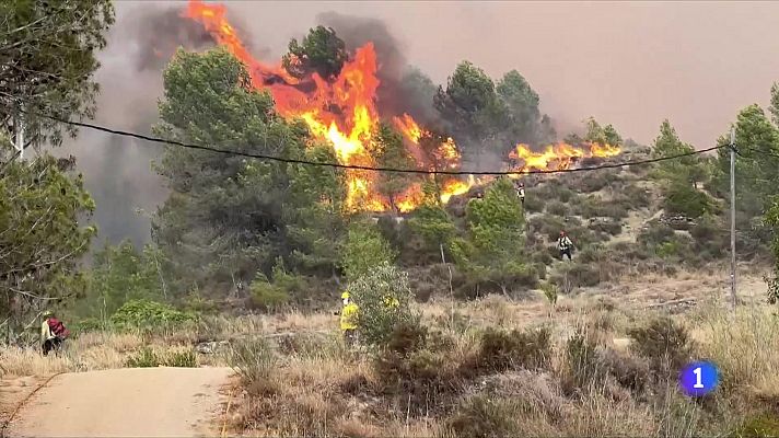 L'Informatiu - Desenes de veïns responen a la crida per ajudar els afectats per l'incendi al Bages