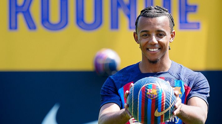 Telediario 1 - Koundé, en su presentación como azulgrana: " Desde el principio sentí el interés de Xavi"