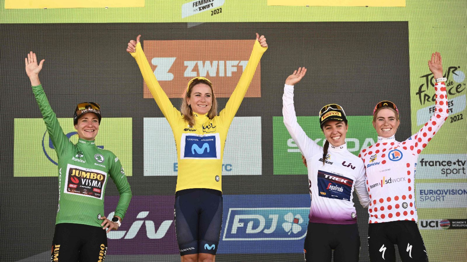 Así llegaron las favoritas en la última etapa del Tour femenino