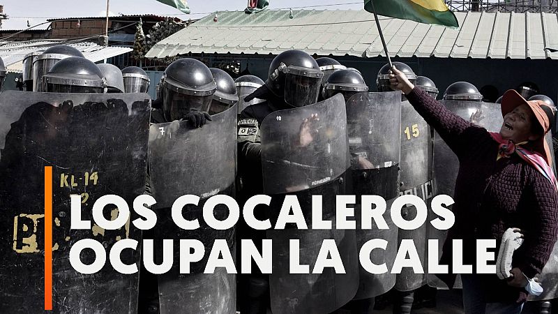 Cultivadores de coca se enfrentan a la Policía y protestan contra un mercado paralelo en Bolivia