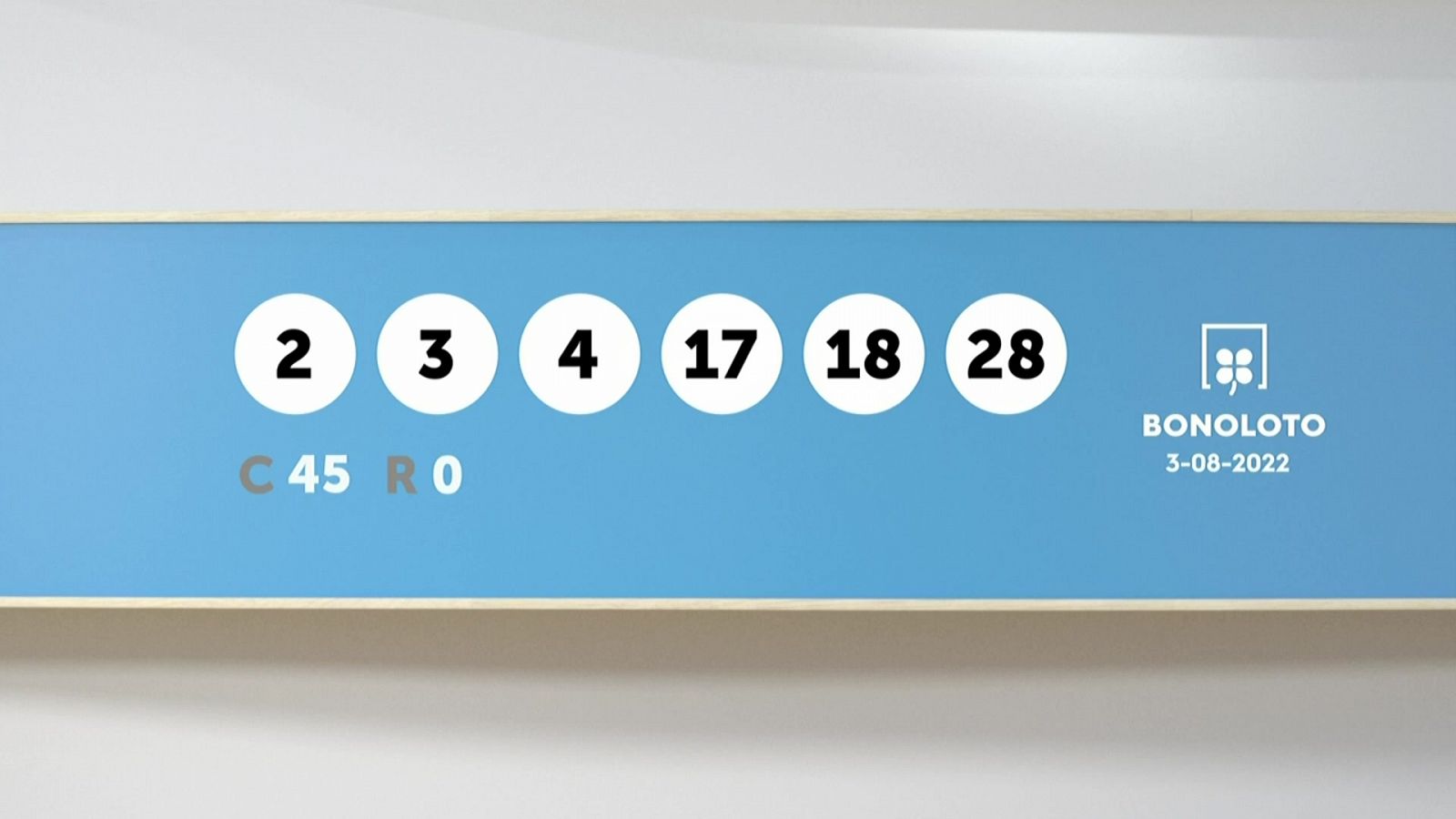 Sorteo de la Lotería Bonoloto del 03/08/2022 - Ver ahora