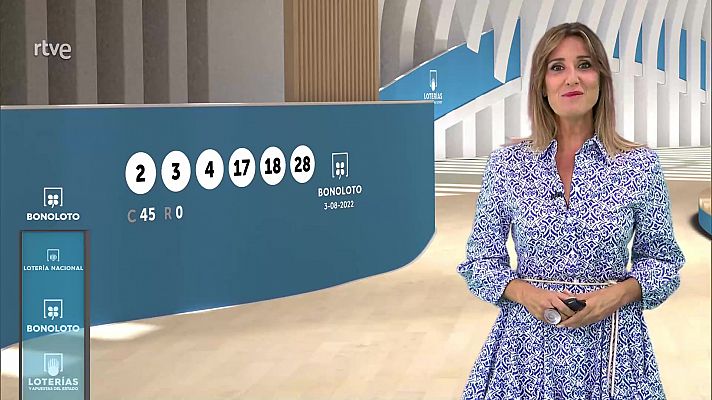 Loterías - Sorteo de la Bonoloto del 03/08/2022