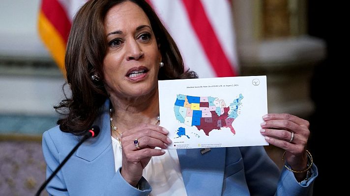 Telediario 1 - Ocho estados prohíben el aborto en EE.UU. un mes después de la sentencia del Tribunal Supremo