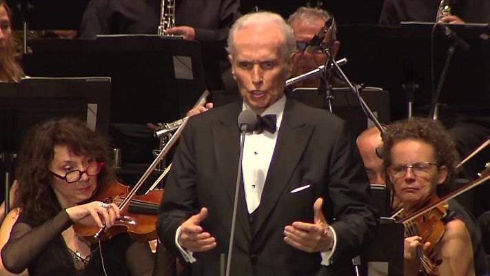 Telediario 1 - El tenor Josep Carreras repasa sus cinco décadas de carrera en el festival de Peralada