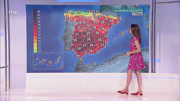  Probables chubascos y tormentas en Pirineos y sur de la Ibérica