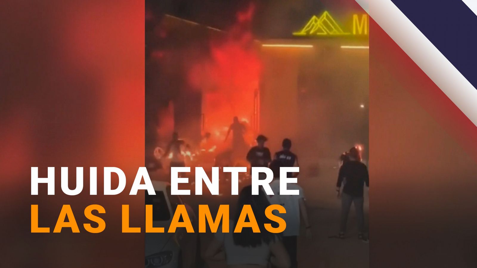 Huida entre las llamas