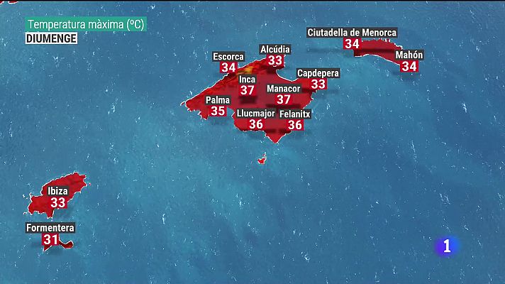 El temps a les Illes Balears - 05/08/22